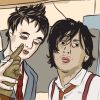 Pete Doherty and Carl Barat Vector Illustration